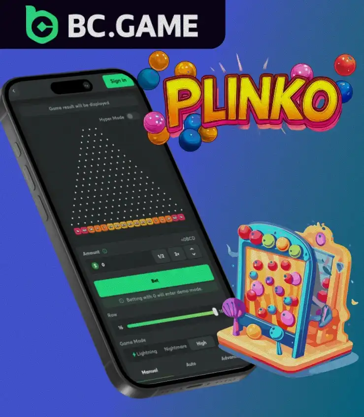 Plinko mobile BC Gamr